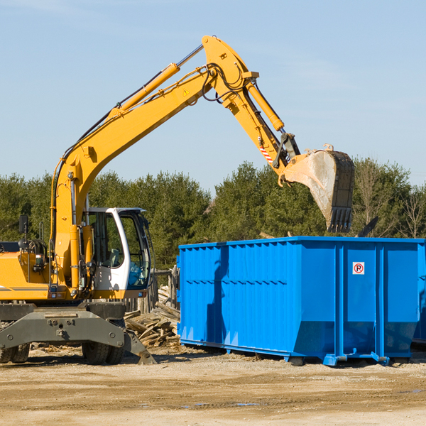 are there any restrictions on where a residential dumpster can be placed in Milano TX